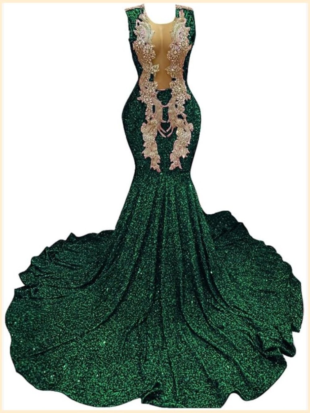Sexy Sequin Mermaid Prom Gown Appliques Evening Party Dress Pageant Dress